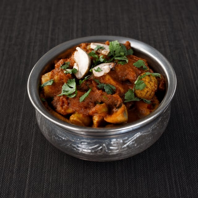Mushroom Masala (Vegan).